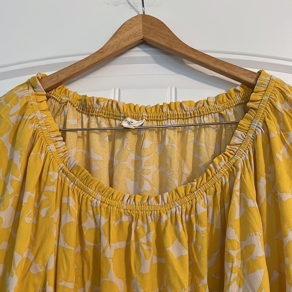 NWT mustard yellow Boho Blouse - Picture 5 of 10